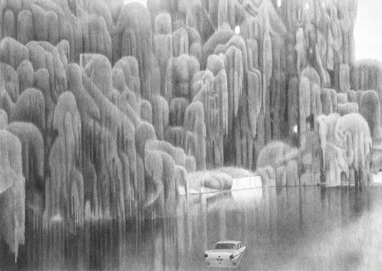 김덕훈,-where-is-marion-crane,-2014,-종이에-흑연,-74.8ⅹ105.1cm