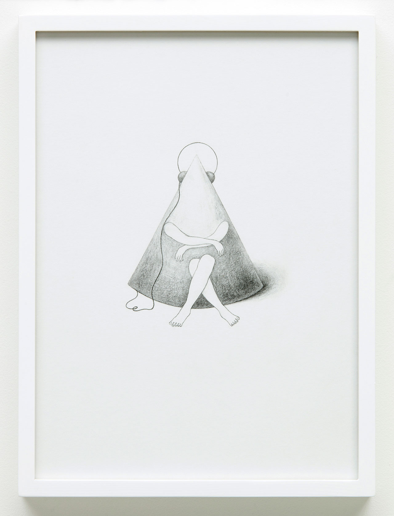 심아빈,-세모(Triangle),-2016,-pencil-on-paper,-29×22.1cm-frame-30.7×22.7×3cm