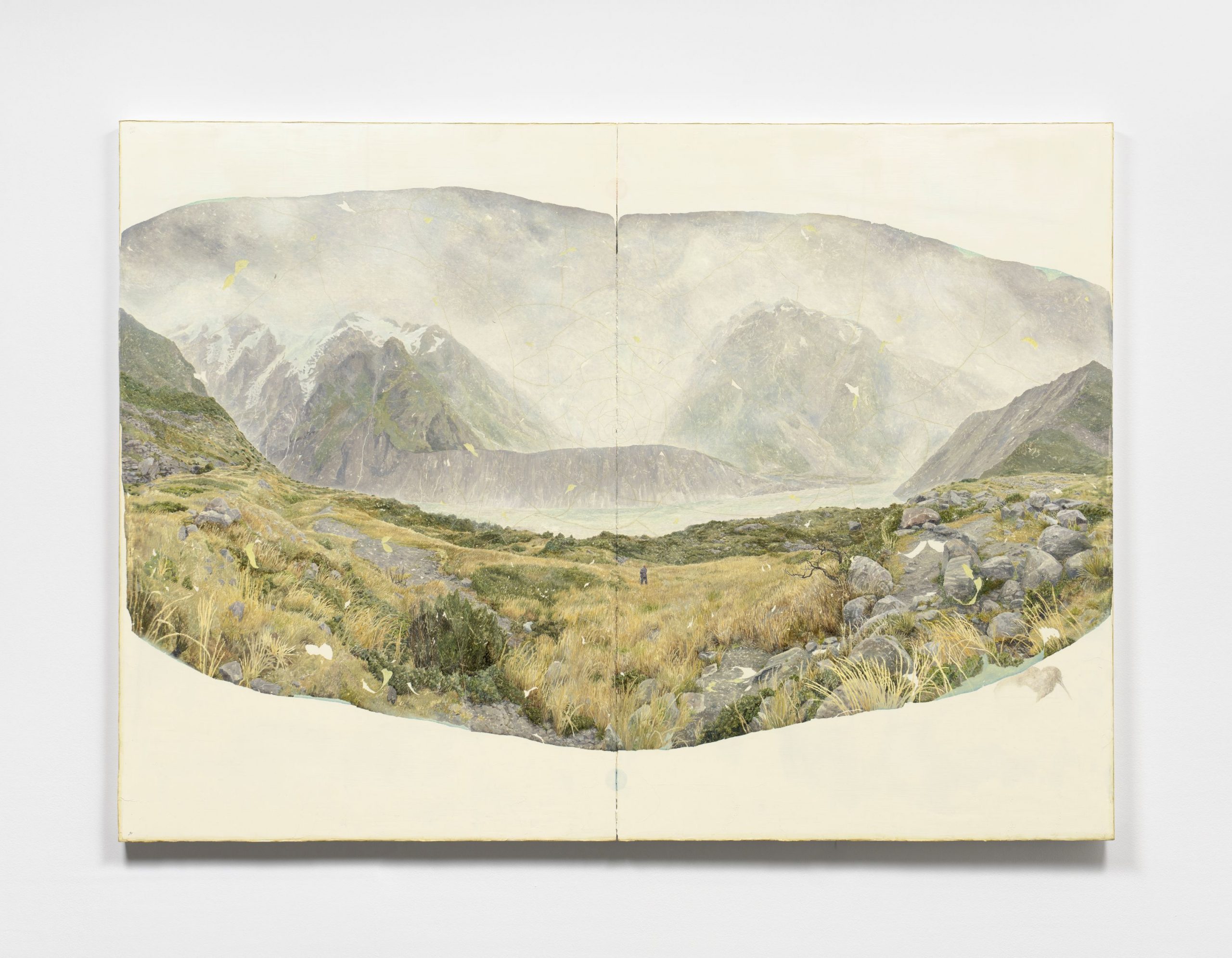 (저화질)류노아, New Land, 2025, Oil on canvas, 162x442cm - A-Lounge Contemporary