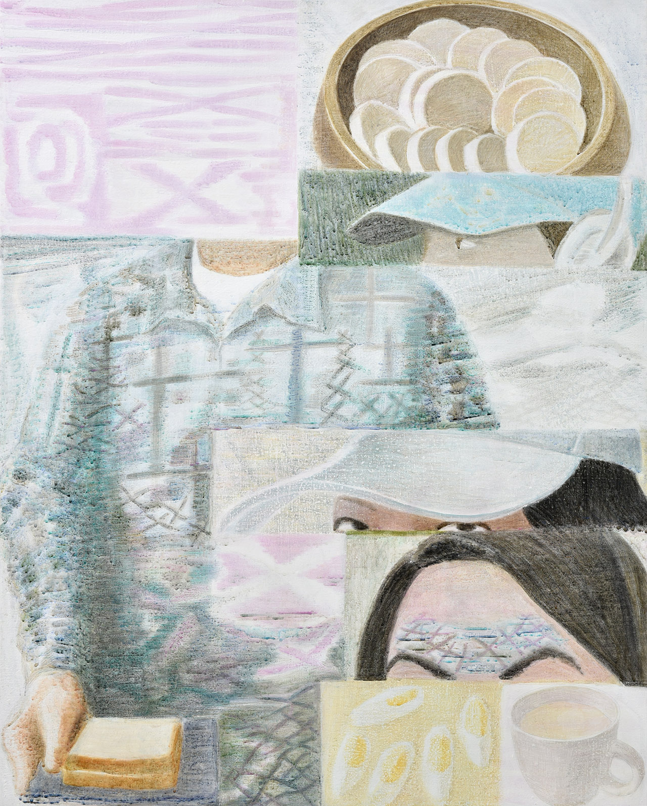 소민경, Regular, 린넨에 아크릴릭, 90.5ⅹ72.7cm, 2022