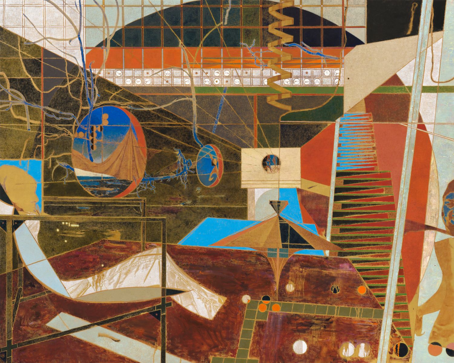 ‹J-D 죽장면 상옥계곡-마을 맨 끝-나무 대문으로 #A›, 2024, Oil on canvas, 181.8×227.3 cm