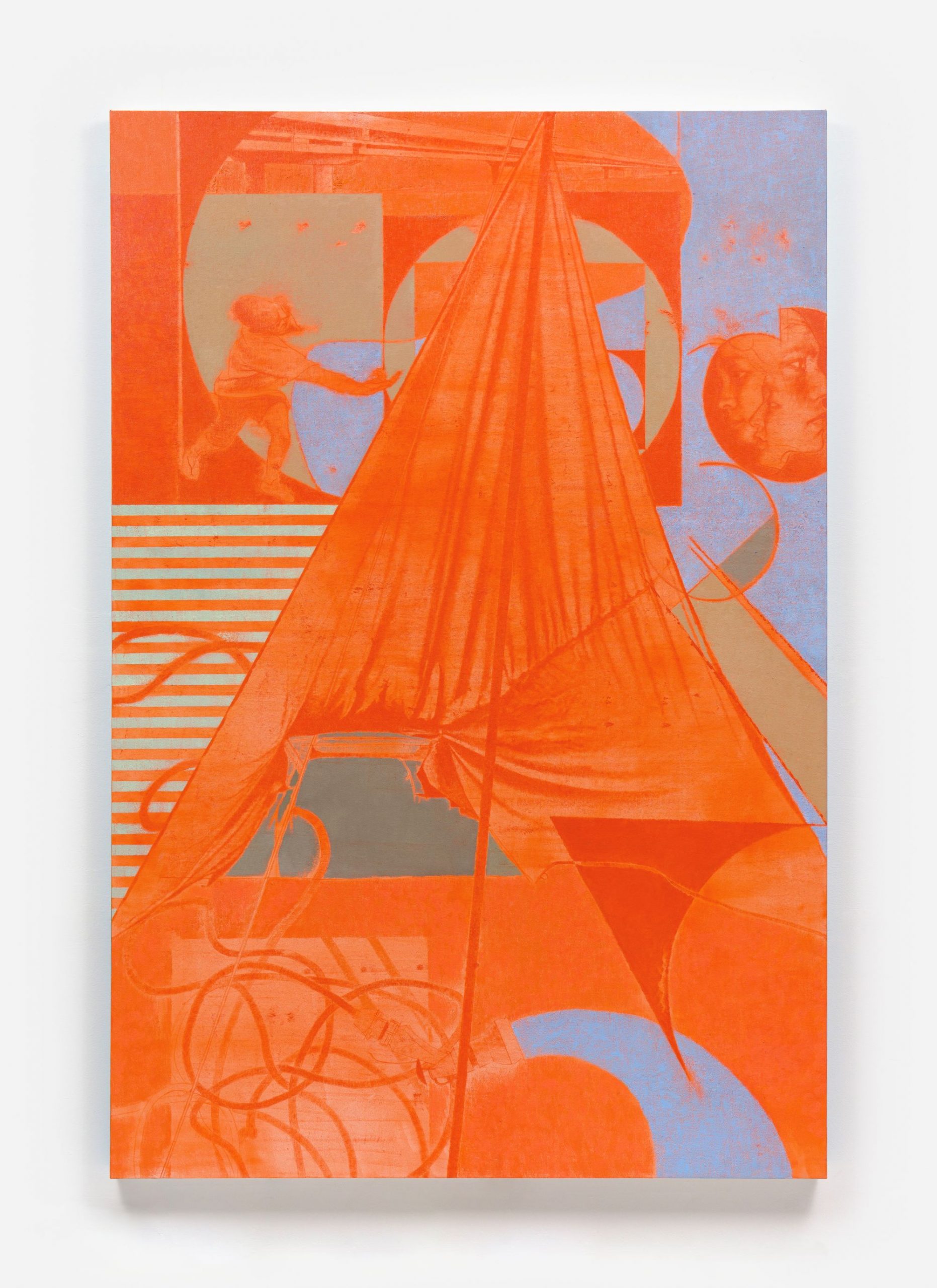 [저화질] 이코즈, J-D 북구 죽장면-하옥계곡 #A, 2025, Oil on canvas, 193.9x130.3cm