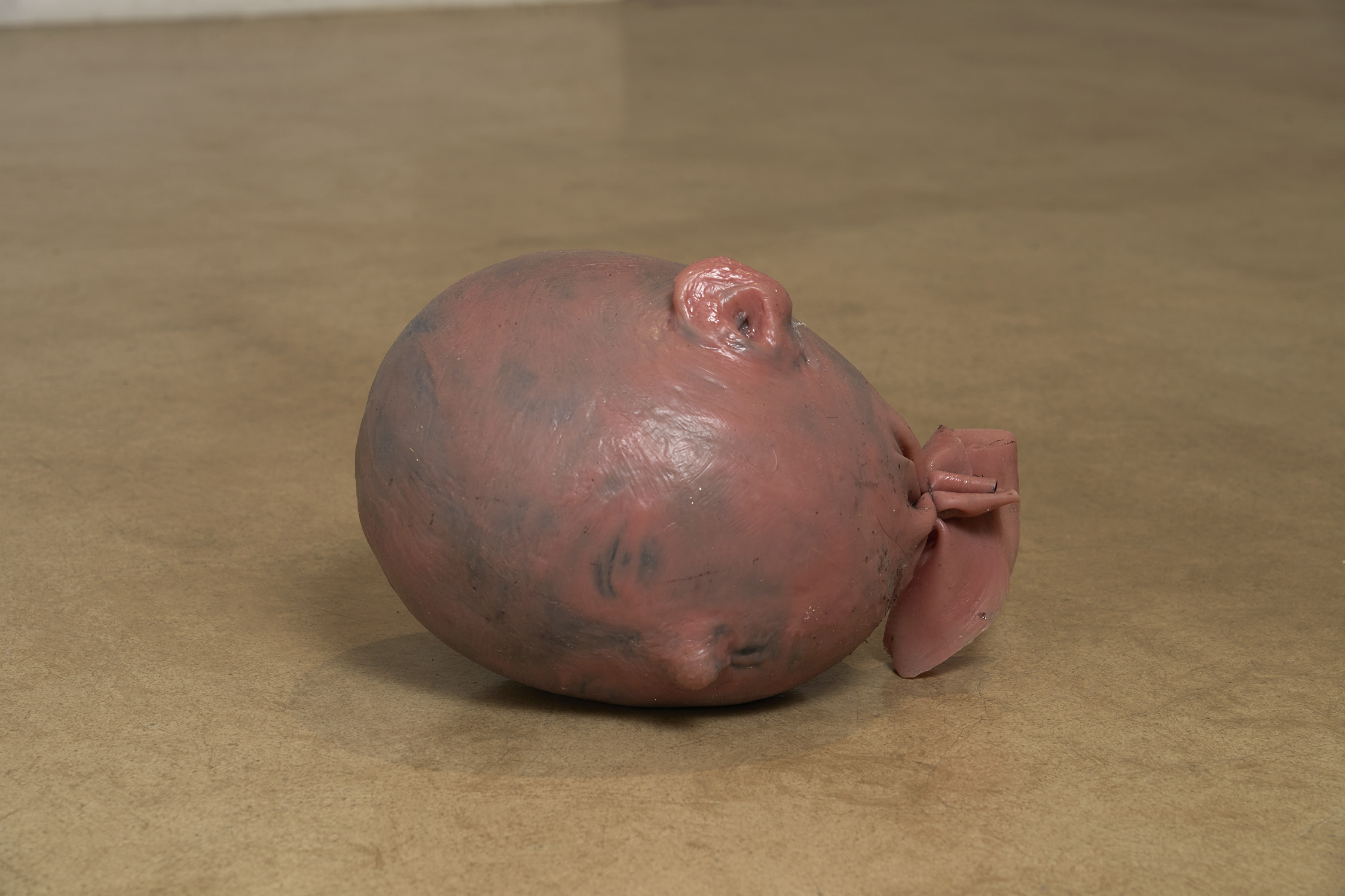 윤지영, 〈-없는 몸〉, 2021. 실리콘, 투명사, 연질발포우레탄폼, 약 32 x 22 x 19 cm