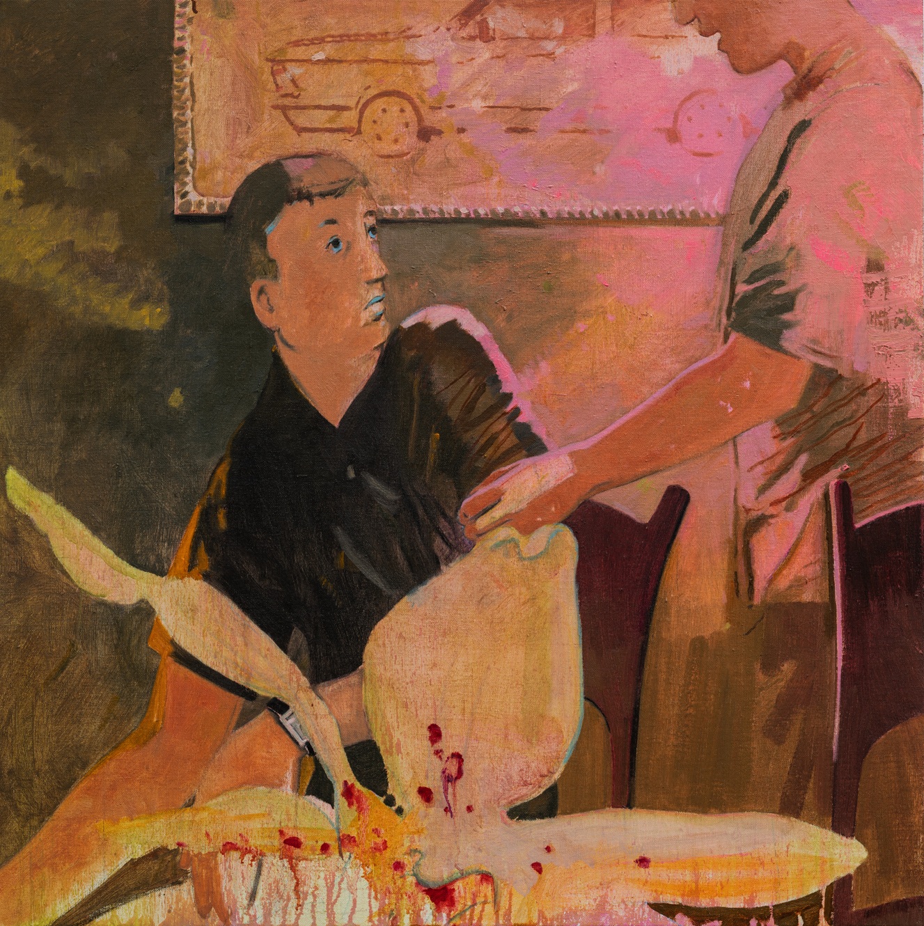 Youngmin Park, Looking up #2, 2025, Oil on linen, 26×26inches